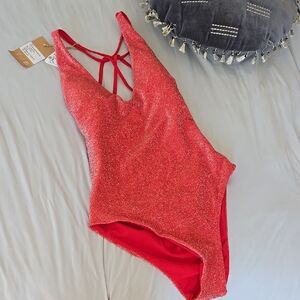 Sparkling Red Women's One-Piece Swim Wear *limited Edition*   / swimsuit